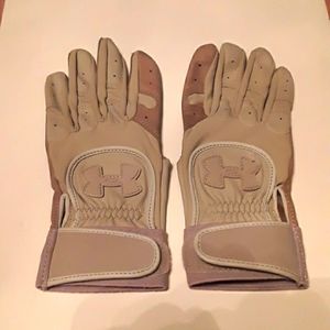 Under Armour Leather Gloves Khaki Like New